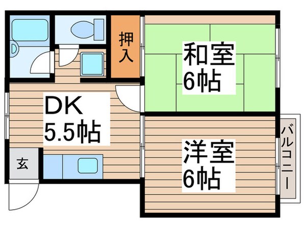 タウニーU　A棟の物件間取画像